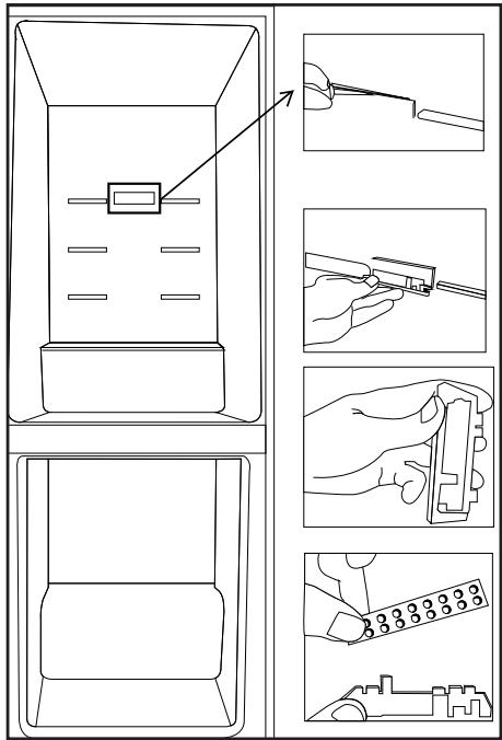 BEKO GNE60522X - GNE60532DX - GNE6039XP - Description et nettoyage du filtre à odeurs - 1