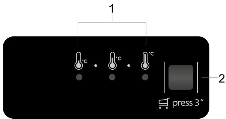 INDESIT SZI12A1D/IR - Panneau de commande - 1