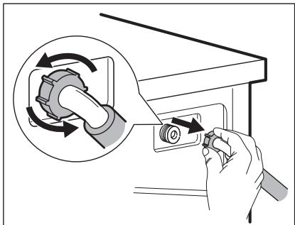 ELECTROLUX EWF1495RB - Nettoyage du tuyau d'arrivée d'eau et du filtrre de la vanne - 2