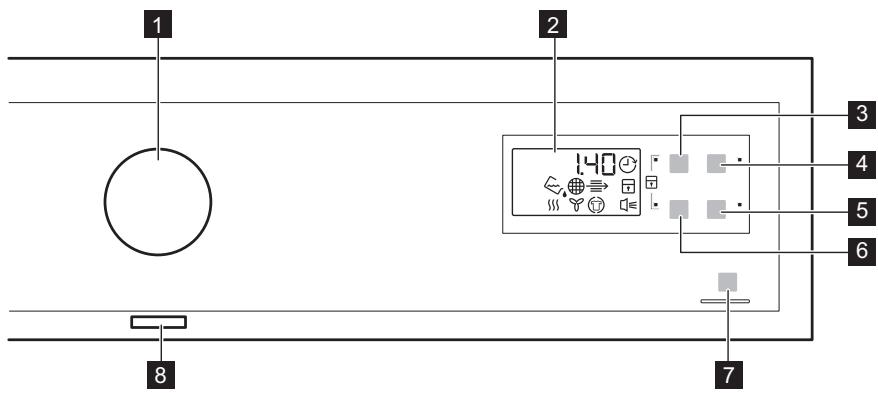 ELECTROLUX EDC2089POE,  EDC2089POW - PANNEAU DE COMMANDE - 1