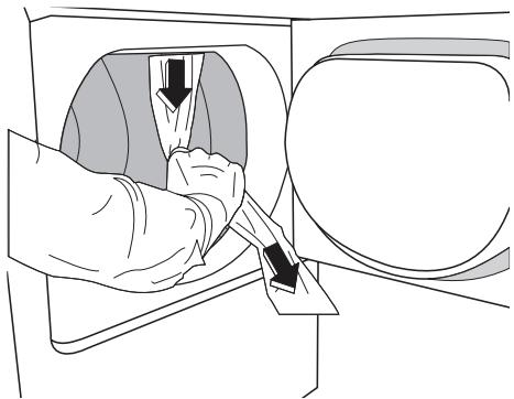 ELECTROLUX EDE 1074 PDW - RETRAIT DES PROTECTIONS DE TRANSPORT - 1