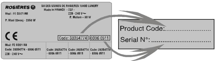 ROSIERES RFN5571IN - RECOMMENDATIONS - 1