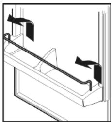 LIEBHERR K220 & K 220 COMFORT - Retirer les balconnets de contre-porte - 1