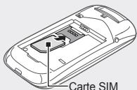 SAMSUNG E1270 À CLAPET - GT-E1270 - Insérer la carte SIM et la batterie - 2