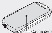 SAMSUNG E1270 À CLAPET - GT-E1270 - Insérer la carte SIM et la batterie - 1