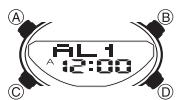 CASIO 2747 - Pour régler l'heure d'un avertisseur - 1