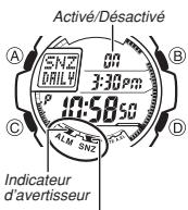 CASIO 3095 - Pour activer et désactiver un avertisseur - 1