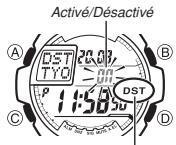 CASIO 3095 - Pourmettre l'heure du mode Indication de l'heure a l'heure d'est ou a l'heure d'hiver - 1