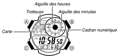 CASIO 3299 - Carte et cadran numérique - 1