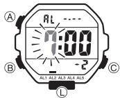 CASIO 3570 - Pour régler une heure d'alarme - 1