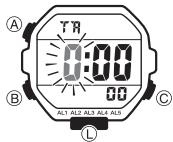 CASIO 3570 - Pour régler le temps initial du compte à rebours - 1