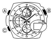 CASIO 4798 - Activation de la trotteuse et de l'affichage numérique. - 1