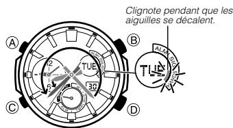 CASIO 5446 - Décalage des aiguilles pour bien voir - 1