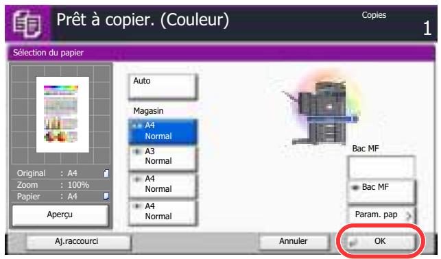 KYOCERA TASKALFA 2551CI - Utilisation de la touche [entrée] ( ← ) - 1