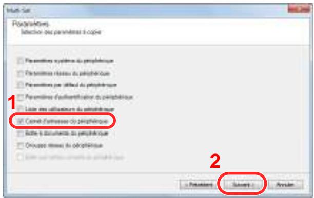 KYOCERA TASKALFA 2551CI - Sauvegarde des données du carnet d'adresses sur l'ordinateur - 2