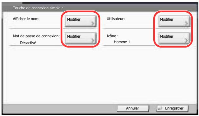 KYOCERA TASKALFA 2551CI - Entrer les informations de l'utilisateur. - 2
