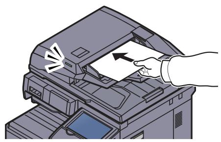 KYOCERA TASKALFA 2551CI - Mettre en place les originaux. - 1