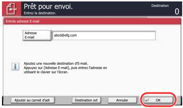KYOCERA TASKALFA 2551CI - Appuyer sur [OK]. - 1