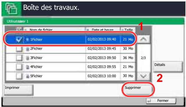 KYOCERA TASKALFA 2551CI - Suppression du document - 1