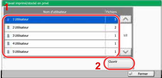KYOCERA TASKALFA 2551CI - Imprimer et supprimer le document. - 1