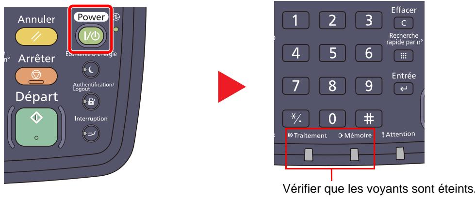 KYOCERA TASKALFA 2551CI - Appuyer sur la touche [power]. - 1