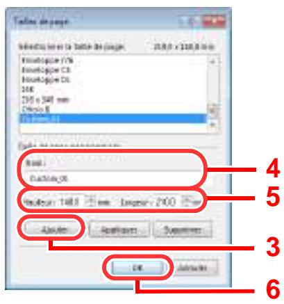 KYOCERA TASKALFA 2551CI - Enregistrer le format de papier. - 3
