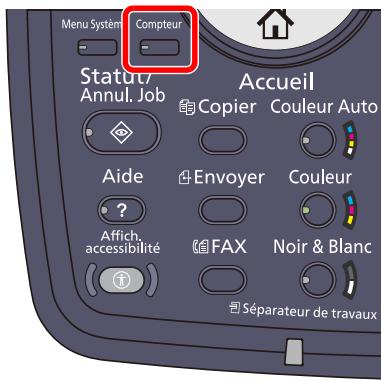 KYOCERA TASKALFA 2551CI - Vérification du compteur - 1