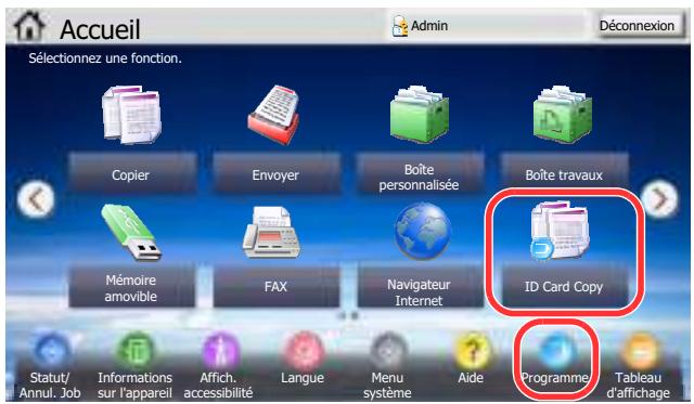 KYOCERA TASKALFA 2551CI - Rappeler le programme. - 1