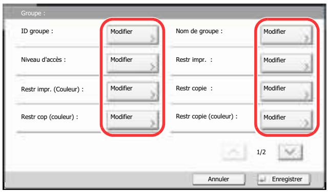 KYOCERA TASKALFA 2551CI - Configurer les paramètres - 1