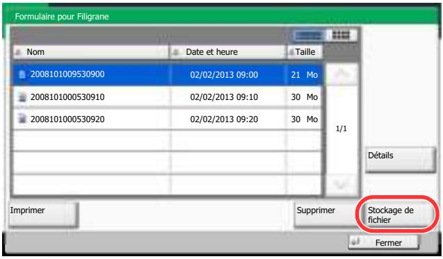 KYOCERA TASKALFA 2551CI - Enregistrer les filigranes. - 1