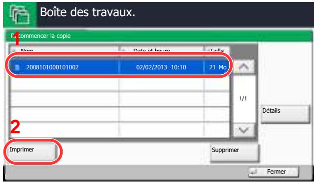 KYOCERA TASKALFA 2551CI - Imprimer le document. - 1