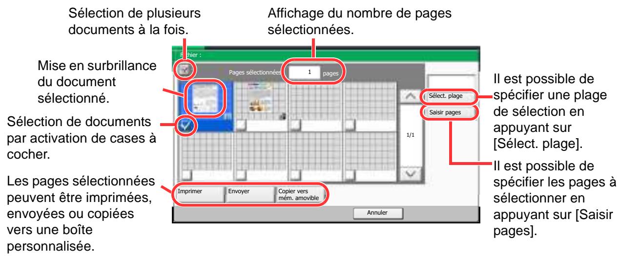 KYOCERA TASKALFA 2551CI - Sélection d'une page - 1