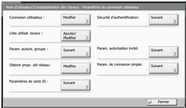KYOCERA TASKALFA 2551CI - Configurer les paramètres. - 1