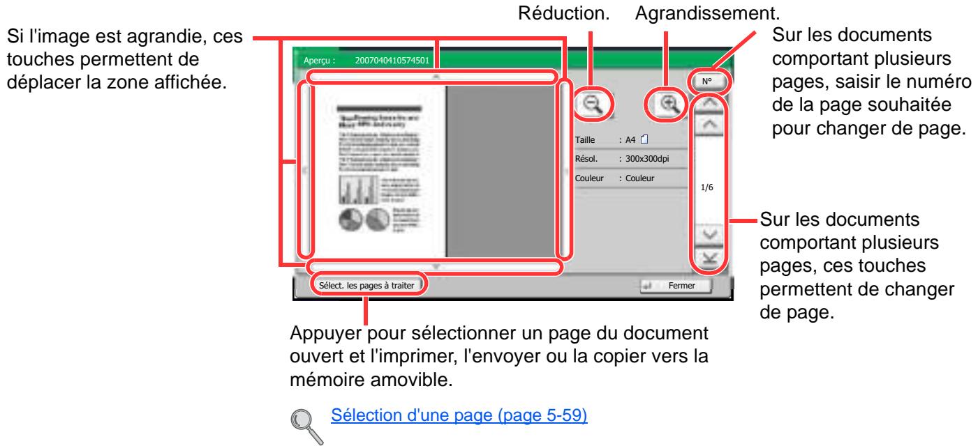 KYOCERA TASKALFA 2551CI - Aperçu des documents/verification des détails du document - 1