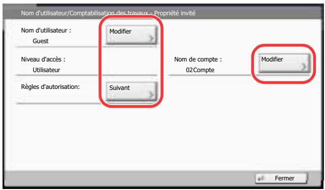 KYOCERA TASKALFA 2551CI - Configurer les paramètres - 1