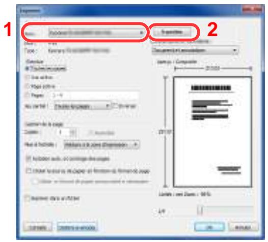 KYOCERA TASKALFA 2551CI - Configurer les paramètres - 1
