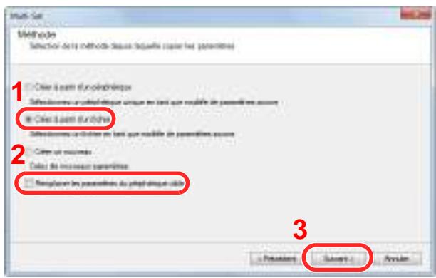 KYOCERA TASKALFA 2551CI - Inscription des données du carnet d'adresses sur la machine - 3