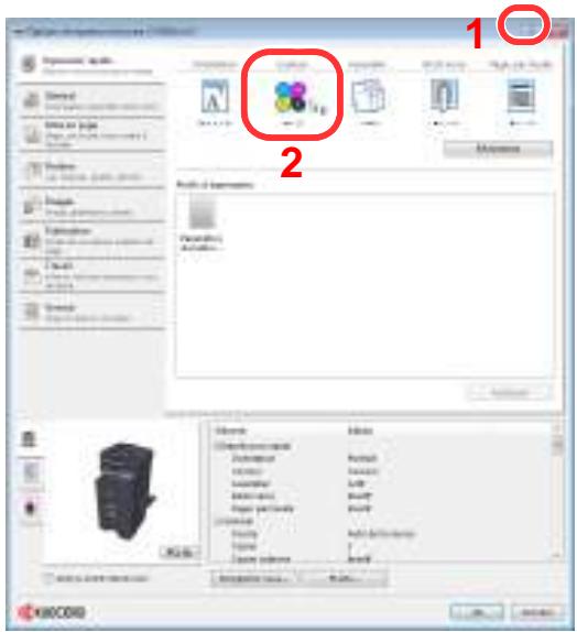 KYOCERA TASKALFA 2551CI - Aide du pilote d'imprimante - 1