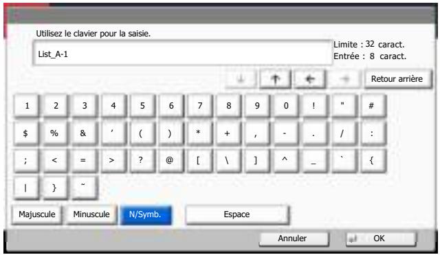 KYOCERA TASKALFA 2551CI - Saisie de caractères - 3