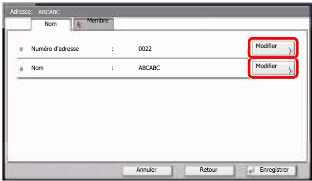 KYOCERA TASKALFA 2551CI - Ajouter le nom. - 1