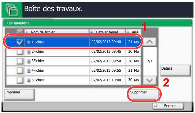 KYOCERA TASKALFA 2551CI - Suppression du document - 1
