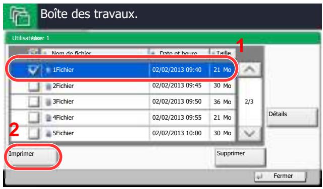 KYOCERA TASKALFA 2551CI - Imprimer et supprimer le document. - 2