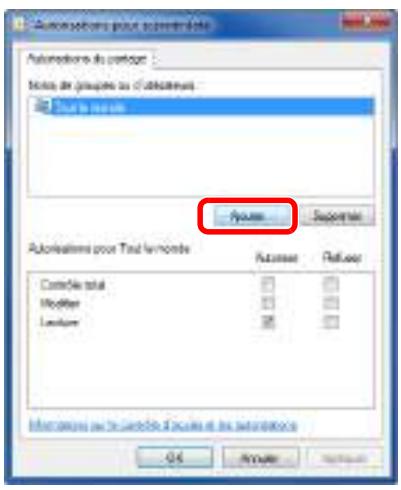 KYOCERA TASKALFA 2551CI - Configurer les paramètres d'autorisation. - 2