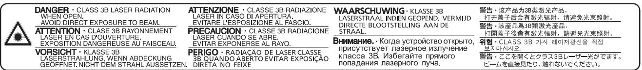 KYOCERA TASKALFA 2551CI - Sécurité laser (europe) - 1