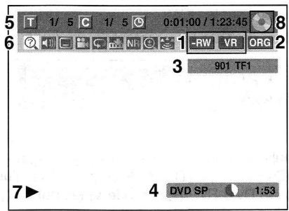 TOSHIBA SE-R0286 - Menu AFFICHAGE - 1
