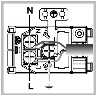 SCHOLTES SCHO 103E P - Montaje del cable de alimentacion electrica - 2