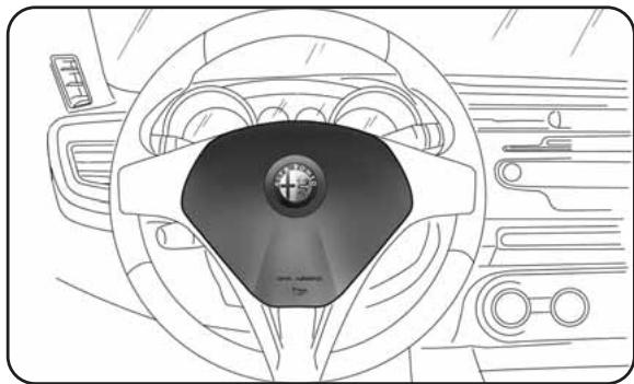 ALFA ROMEO GIULIETTA - AIRBAG FRONTAL COTÉ CONDUCTEUR fig. 106 - 1