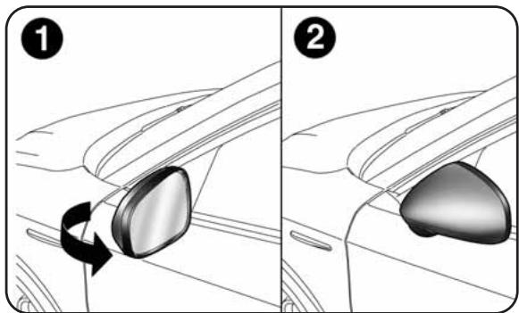ALFA ROMEO GIULIETTA - Rabattement manuel rétroviseur fig. 32 - 1