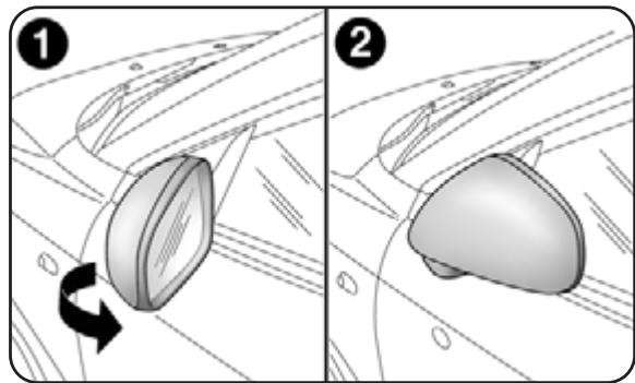 ALFA ROMEO MITO - Repli manuel du rétroviseur - 1