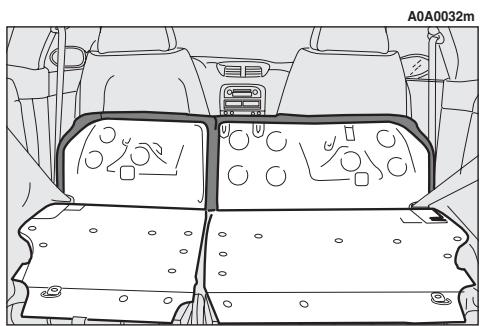 ALFA ROMEO 147 - Pour ramener la banquette dans la position d'utilisation normale - 1